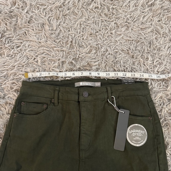 Tractr Green Mona High Rise Slim Jeans - Picture 2 of 6